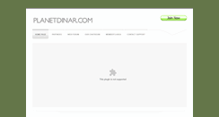 Desktop Screenshot of planetdinar.com